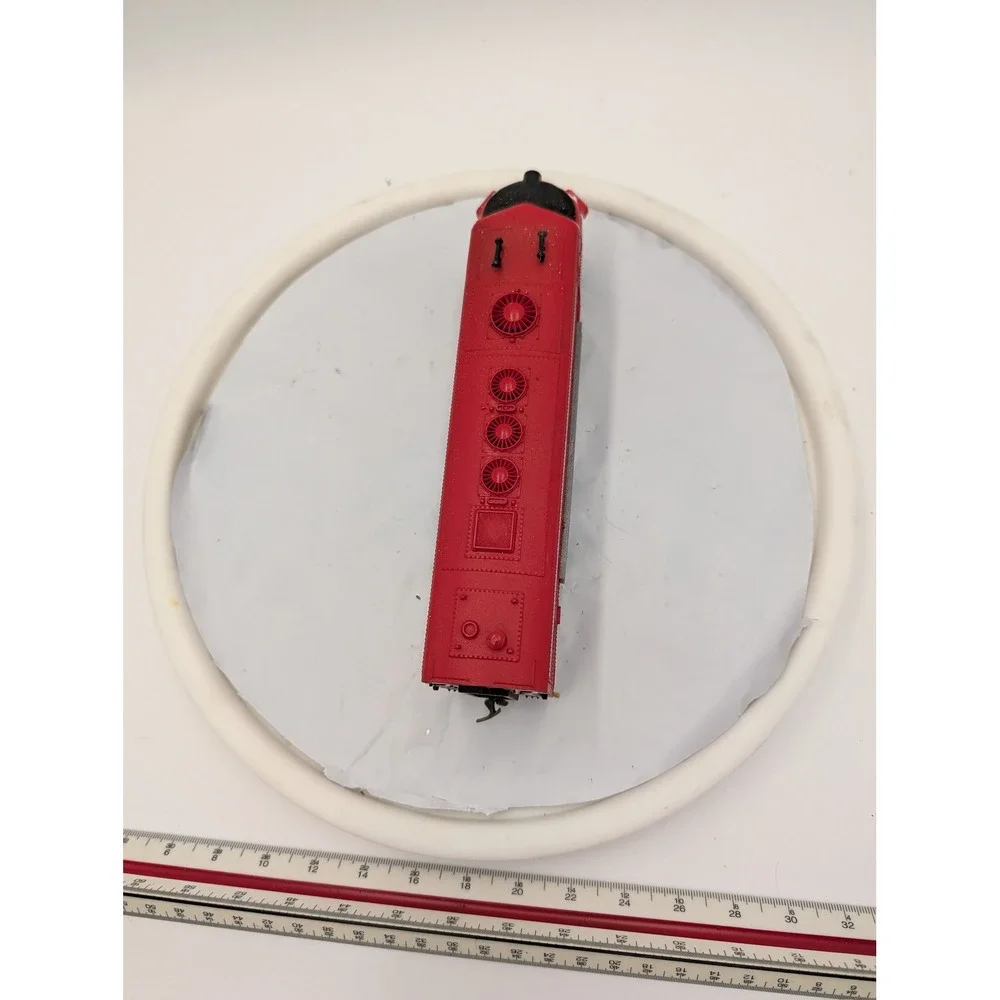 Vintage Playart HO Scale Railroad Fire Dept‎ Diesel Locomotive Engine Red No 6